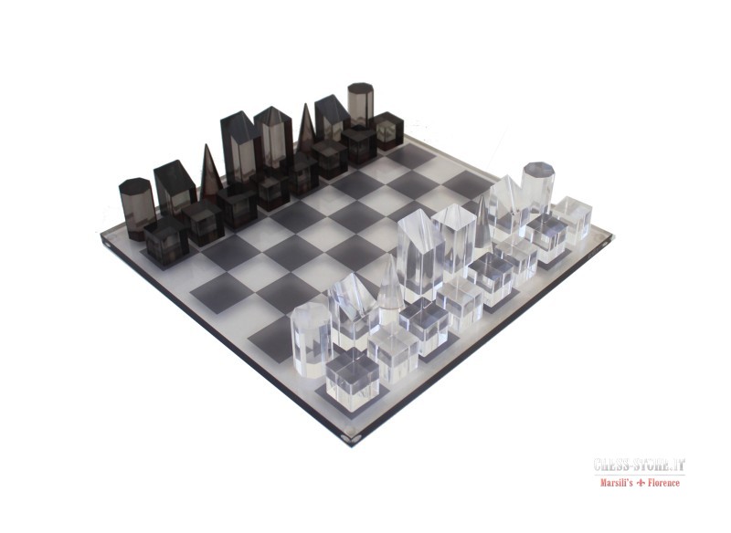 Chess set made of PLEXIGLASS